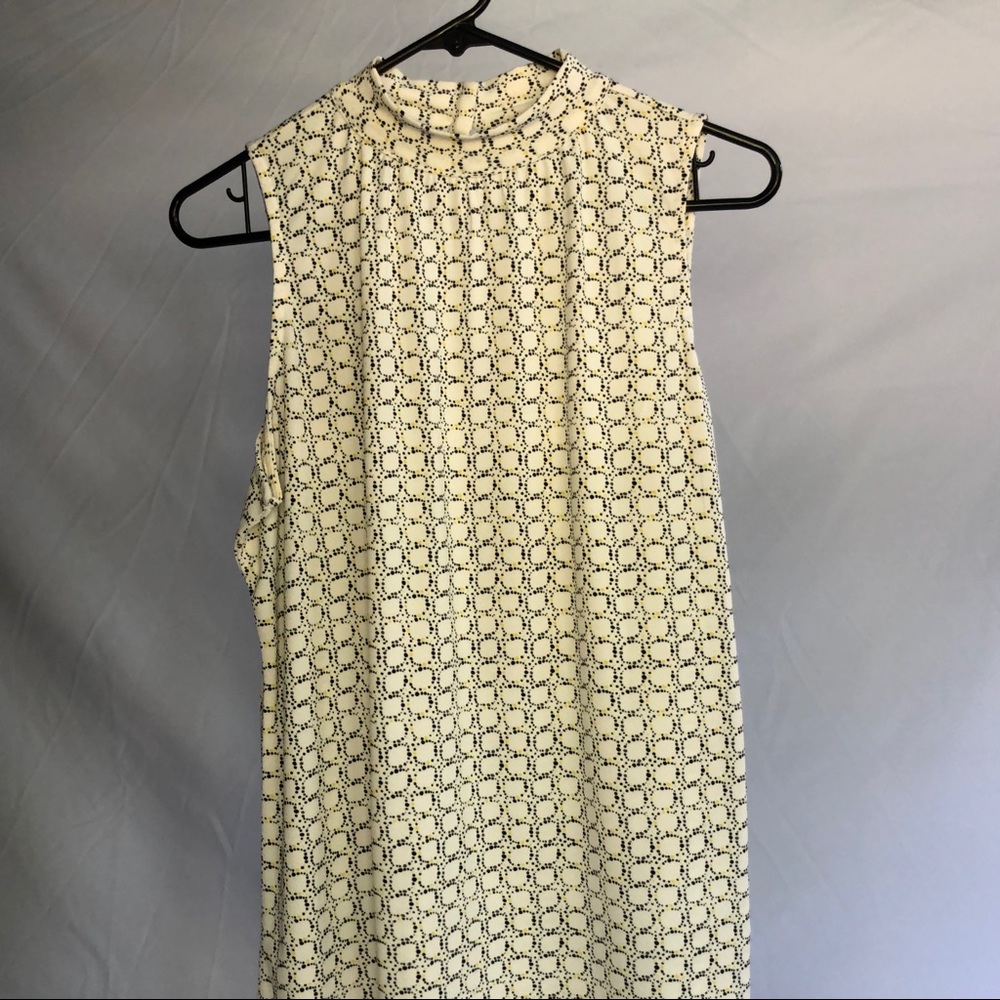 Liz Claiborne Black/Yellow/Cream Blouse